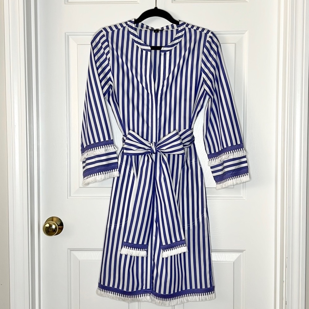 J. Crew Striped Shirt Dress - Size 0